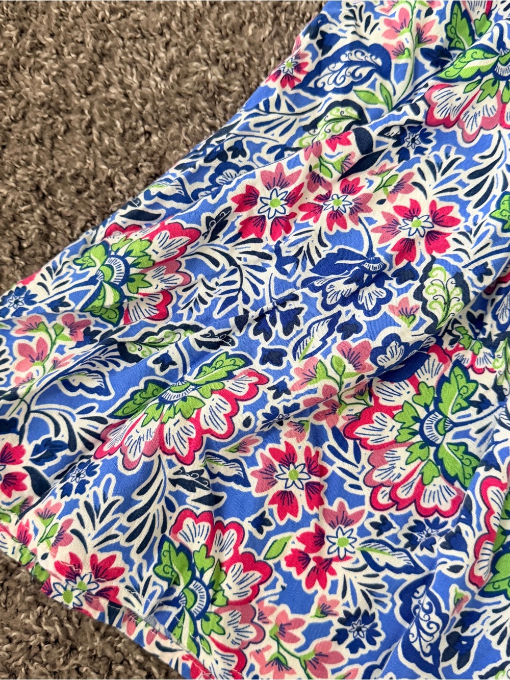 Rachel Zoe Printed Floral Blue Mini Skirt size medium - Picture 3 of 6